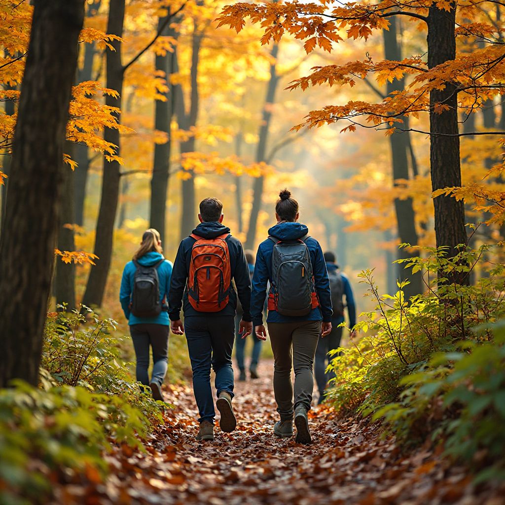 Group hiking adventure