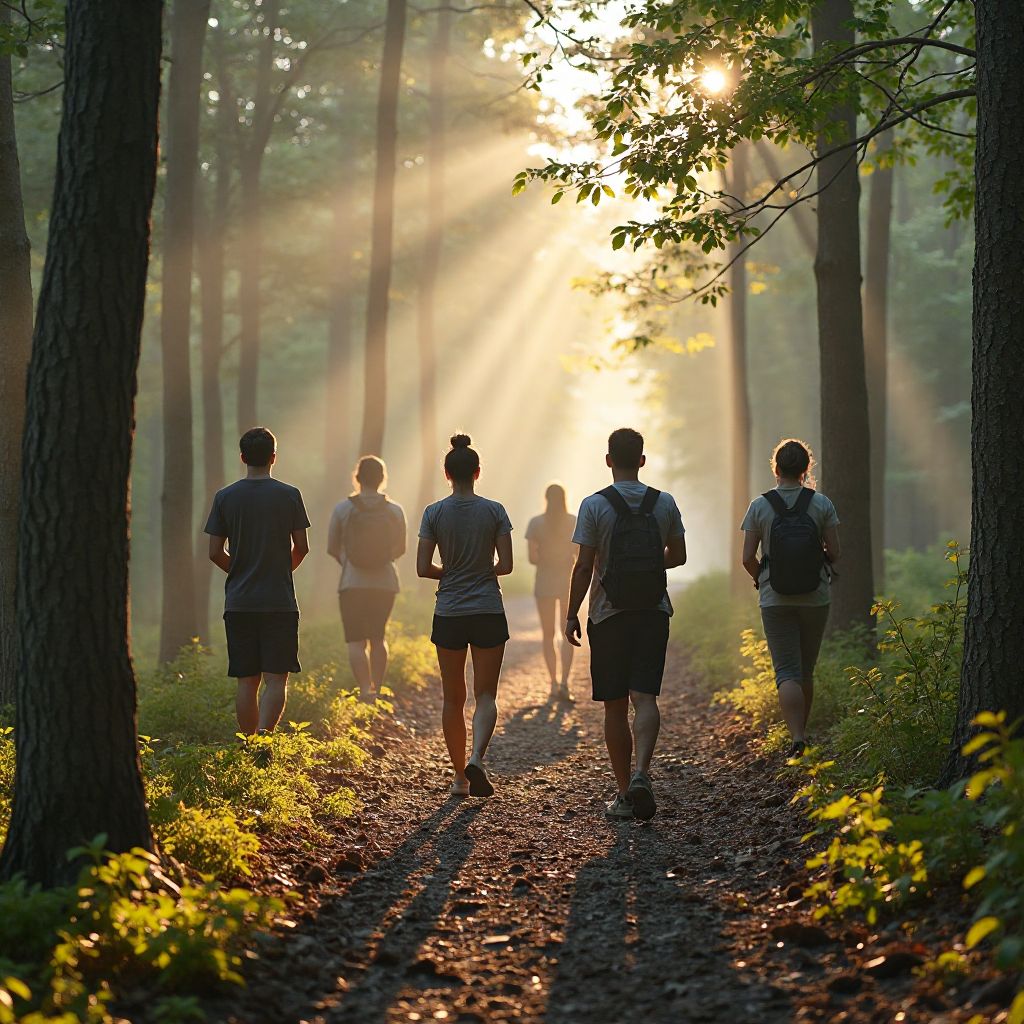 Wellness nature walk