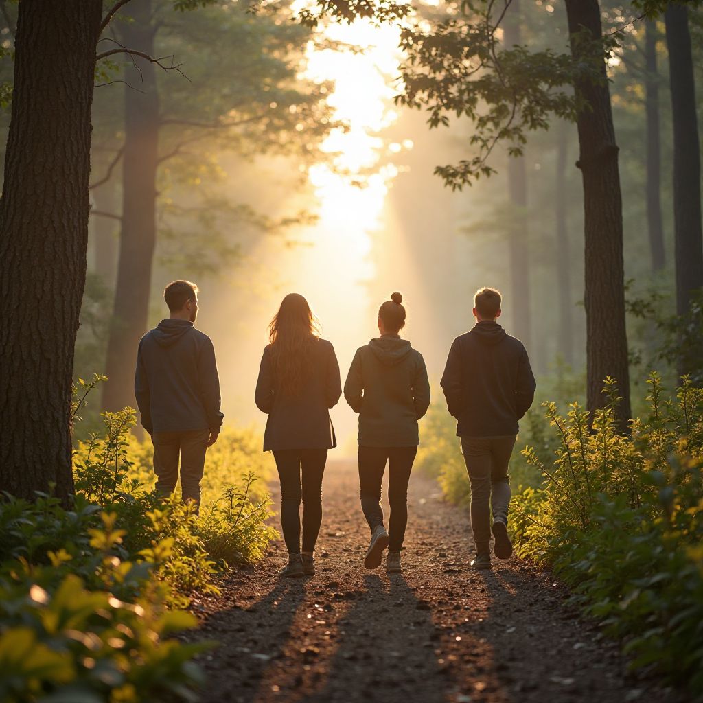 Mindful walking group